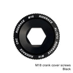 Bicycle Crank Arm Fixing Bolt Crankset Nut Aluminum Alloy MTB Bike Crank Cover Screw Cap M18 M20 Bolt For Shimano Crank Bolt Cap