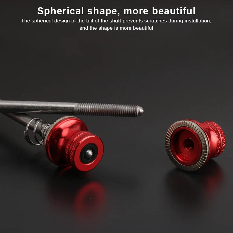 2Pcs Bike Quick Release Skewer Lever Aluminium Alloy Bicycle Hub Quick Release Skewers Lever Wheels Locking Cycling Accessories