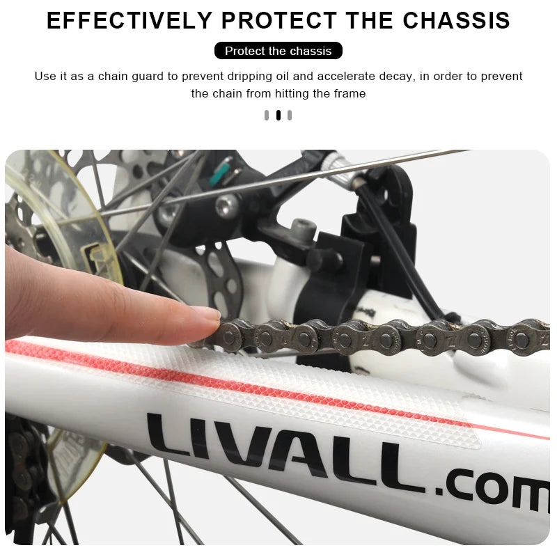 Bicycle Chain Protection Sticker 3D Anti-Scratch Durable Mountain Road Bike Frame Protection Sticker MTB Chainstay Protector Pad