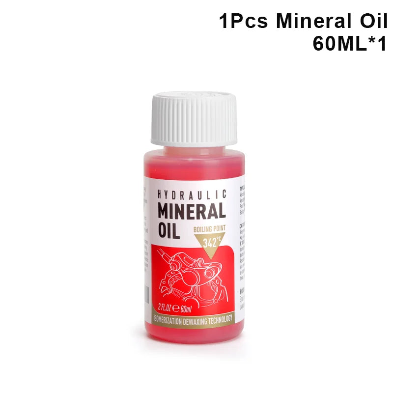 60ML Bicycle Brake Mineral Oil Bike Brake Oil Bleed Kit Tool For Shimano Hydraulic Disc Brake Bleeding Tool Cycling Repair Tools