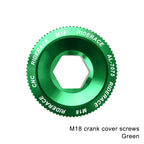Bicycle Crank Arm Fixing Bolt Crankset Nut Aluminum Alloy MTB Bike Crank Cover Screw Cap M18 M20 Bolt For Shimano Crank Bolt Cap