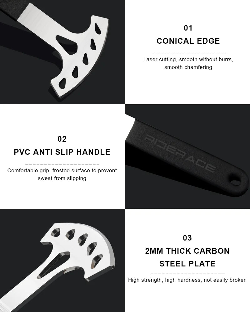 Bike Disc Brake Pad Spreader Wrench Stainless Steel Bicycle Disc Brake Correction Wrench Cycling Brake Rotor Caliper Repair Tool