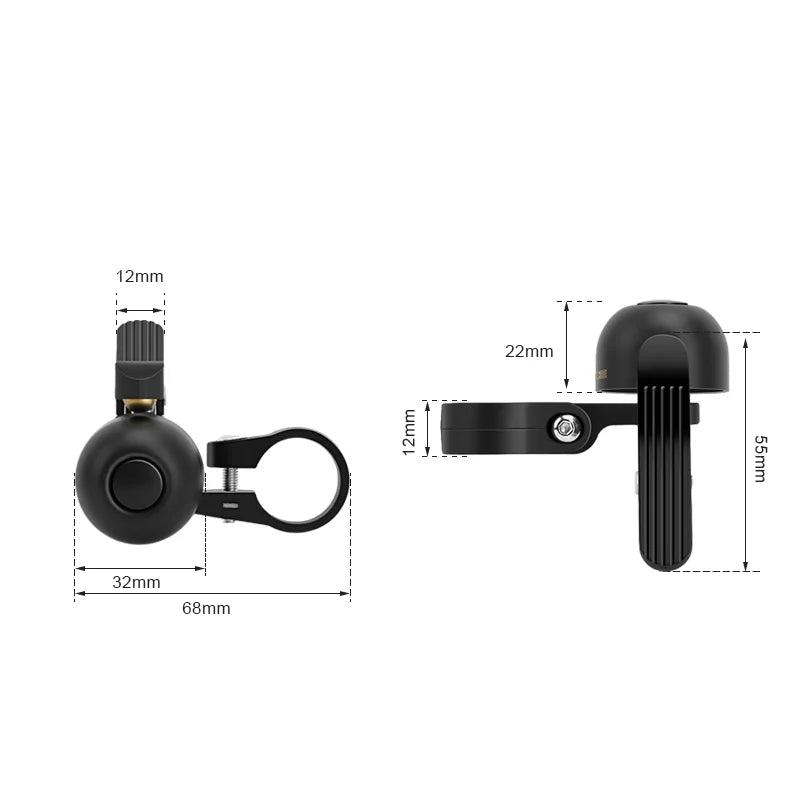 Bicycle Bell Clear Long Sound Horn Copper MTB Road Bike Handlebar Bell Safety Warning Alarm For 22.2mm Cycling Accessories