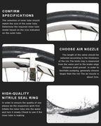 2Pcs Bicycle Inner Tube For AV FV Schrader Presta Valve 700C 18 23 25 28 32 35 43C 48/60mm Bike Inner Tube Cycling Accessories