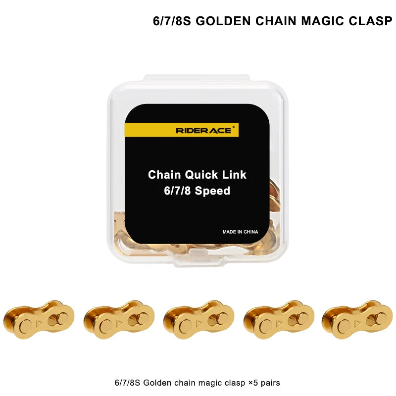 5Pairs Bicycle Chain Connector Cycling Magic Buttons Speed Quick Master Link Mountain Bike Part Joints For 6/7/8/9/10/11 Speed