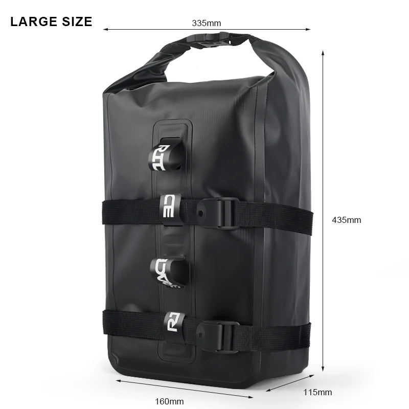 New Bicycle Fork Bag Waterproof Bike Front Fork Bag Aluminum Alloy Front Fork Shelf Portable Cycling Rear Seat Trunk Pannier