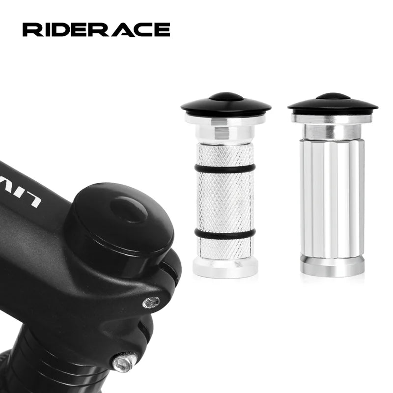 Bicycle Headset Expander Stem Top Cap 1-1/8" Aluminum Alloy Adjuster Expansion Bolt Bike Front Fork Expansion Screw 22-25mm