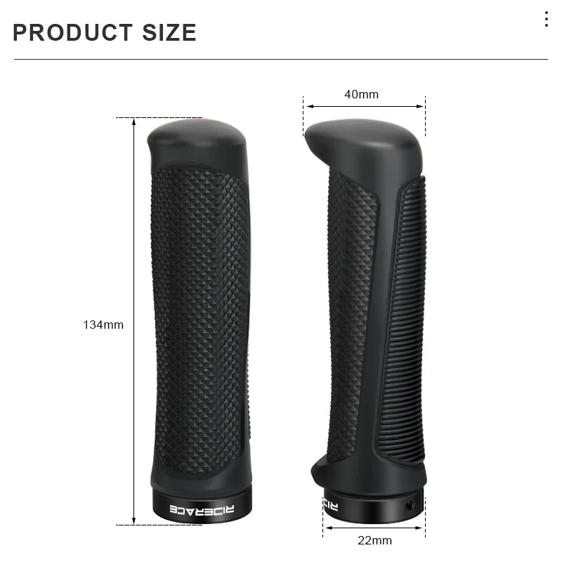 MTB Grips Handles Bicycle Handlebar Grips Anti-skid Ergonomic Bike Single-sided Locking Handlebar Cover 22mm Cycling Accessories