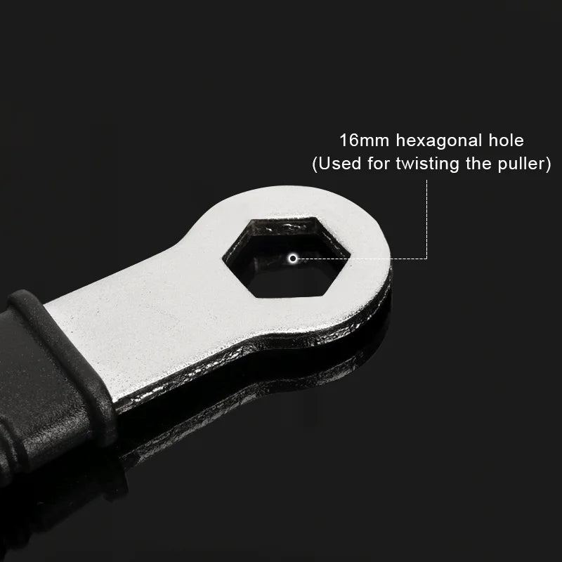 3 In 1 Bike Repair Wrench 16mm Hexagonal Hole 8mm Hex Key Wrench 1/2" Square Socket Multi High Hardness With Anti-Slip Handle