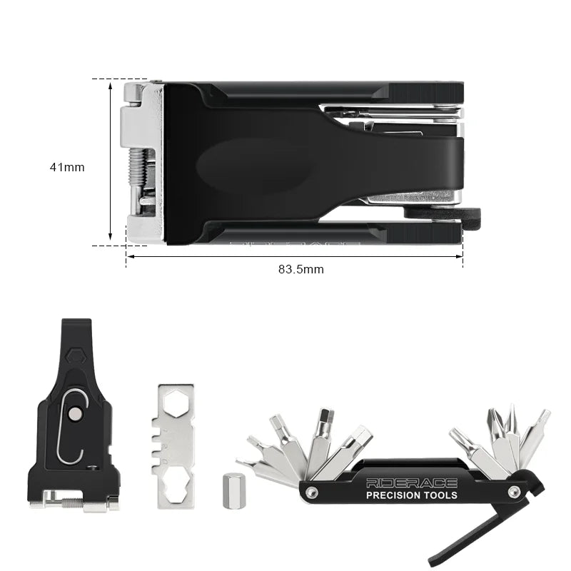 20 In 1 Bicycle Repair Tool Multifunction Foldable Chain Splitter Cutter Hex Spoke Wrench Tyre Lever Bike Screwdriver Wrench