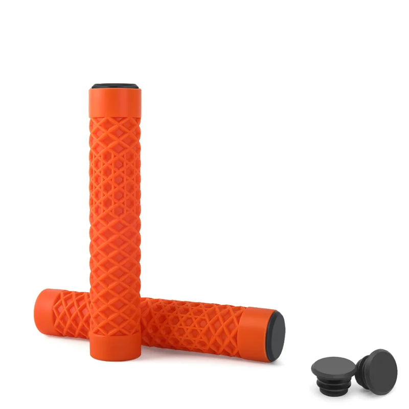 1Pair Bicycle Handlebar Grips Lengthening Non-Slip Soft Rubber Mountain Bike Grips For 22.2mm Handlebar Scooter Tricycle BMX