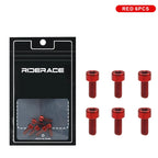 M5X12mm Bike Bottle Cages Bolts Alloy Steel Colorful Hex Head Bicycle Water Bottle Cage Screws Cycling Air Pump Fixed Bolts