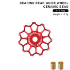11/12/13/14/15/16T Bicycle Pulley Rear Derailleur Ceramic Bearing Lightweight Bike Wheel Guide Bearing Jockey Pulley For Shimano