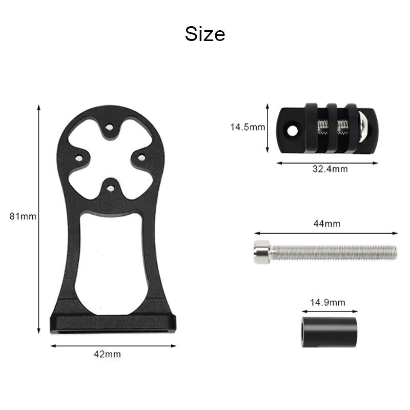Bicycle Computer Holder Bike Headlight Mount Computer Bracket For Garmin Bryton GPS GoPro Sport Cam Flashlight Holder Heart Rate