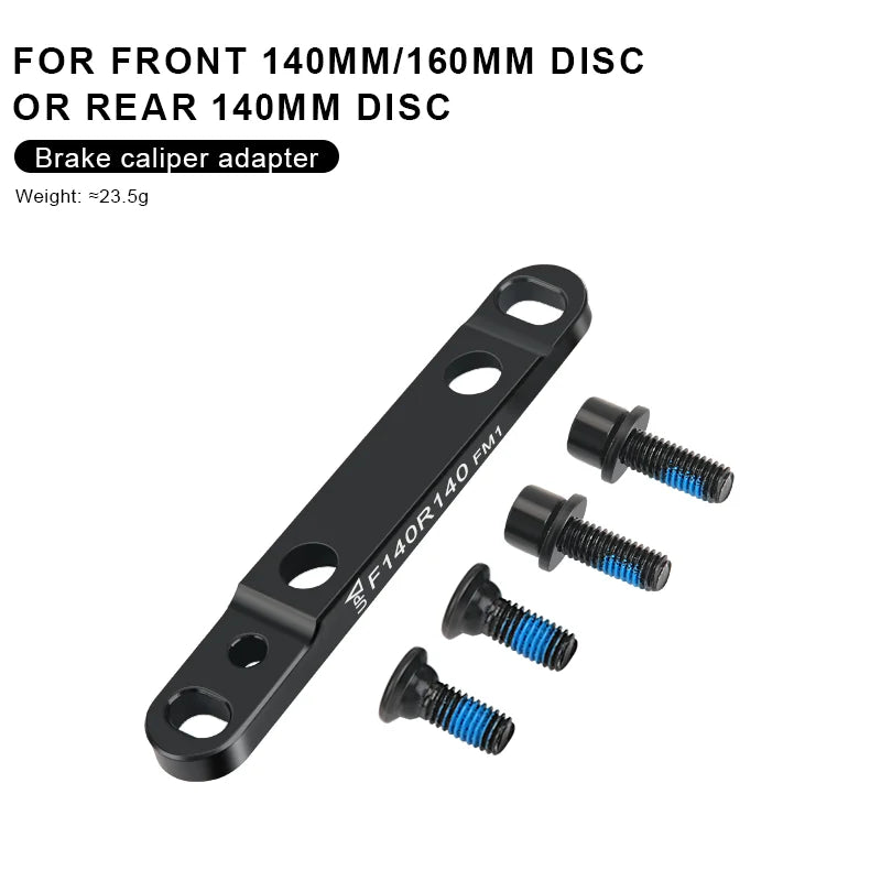 Road Bike Disc Brake Adapter Front/Rear Aluminum Alloy 140/160mm Bicycle Flat Mount Disc Brake Adapter Cycling Accessories