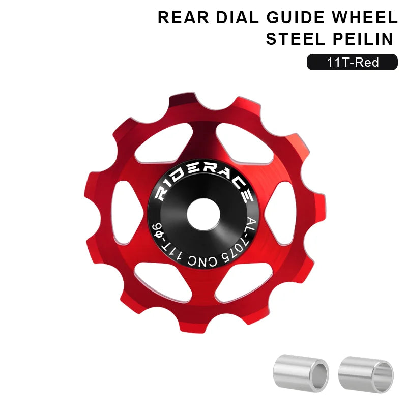 11T 13T Bicycle Pulley Rear Derailleur Multicolour MTB Road Bike Wheel Guide Bearing Jockey Pulley For Shimano Sram 4mm 5mm 6mm