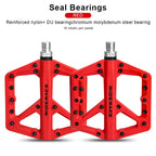 Ultralight Sealed Bearings Bike Pedals Nylon Anti-Slip Footboard Wide Flat Platform MTB Road Bicycle Pedals Cycling Accessories