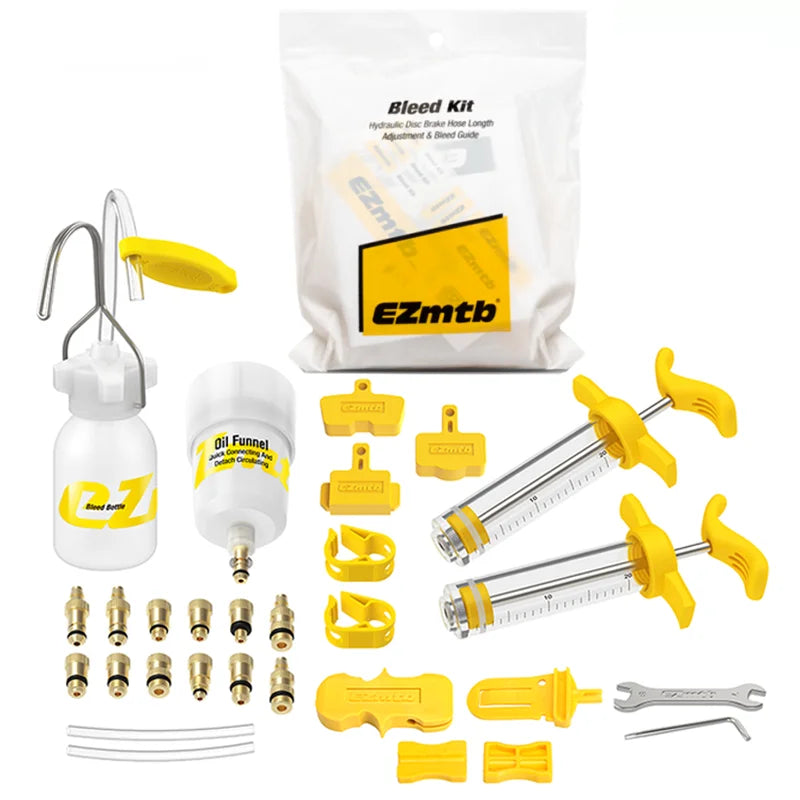 Bicycle Hydraulic Disc Brake Oil Bleed Kit Tools For SHIMANO,SRAM, MAGURA,Avid,Series MTB Road Bike Brake Repair Tool Universal