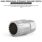 Bicycle Bottom Bracket Removal Tool 20 Teeth Square Hole Spline Sleeve Repair Tool Bike Remover Fixing Rod Anti-Drop Screw Tool