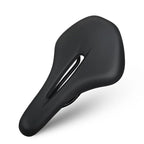 Bike Saddle PU Leather Comfortable Soft MTB Road Bicycle Seat One-Piece Hollow Breathable Shockproof Outdoor Cycling Cushion