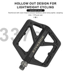 Bicycle Pedal Anti-Slip Ultralight Nylon DU Bearing For Road Mountain Bike Pedals Multicolor Flat Platform Cycling Accessories