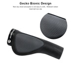 MTB Bike Grips Ergonomic Rubber Bicycle Handlebar Cover Anti-slip Shock Absorption Durable Integrated Lock-On Ends Cycling Parts