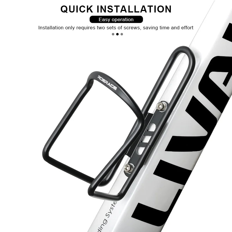 Bicycle Water Bottle Holder Aluminum Alloy Lightweight Mountain Road Bike Bottle Cage Cycling One-Piece Drink Water Cup Stand