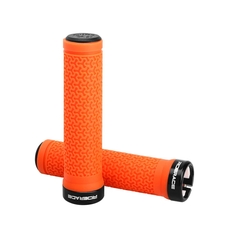 Bicycle Handlebar Cover Super Soft Texture Single-Sided Locking MTB Bike Grips Anti-Slip Durable Shock-Proof Rubber Cycling Part