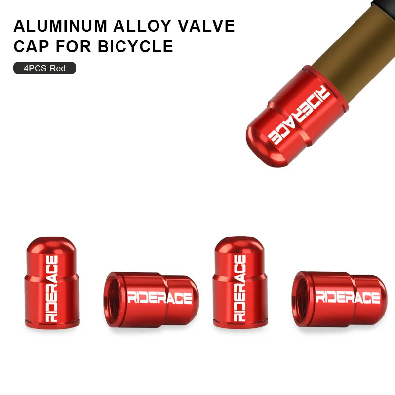Bike Tire Valve Caps Waterproof Dustproof Aluminum Alloy Ultralight MTB Road Bicycle Tyre Gas Nozzle Cover For Av Schrader Valve