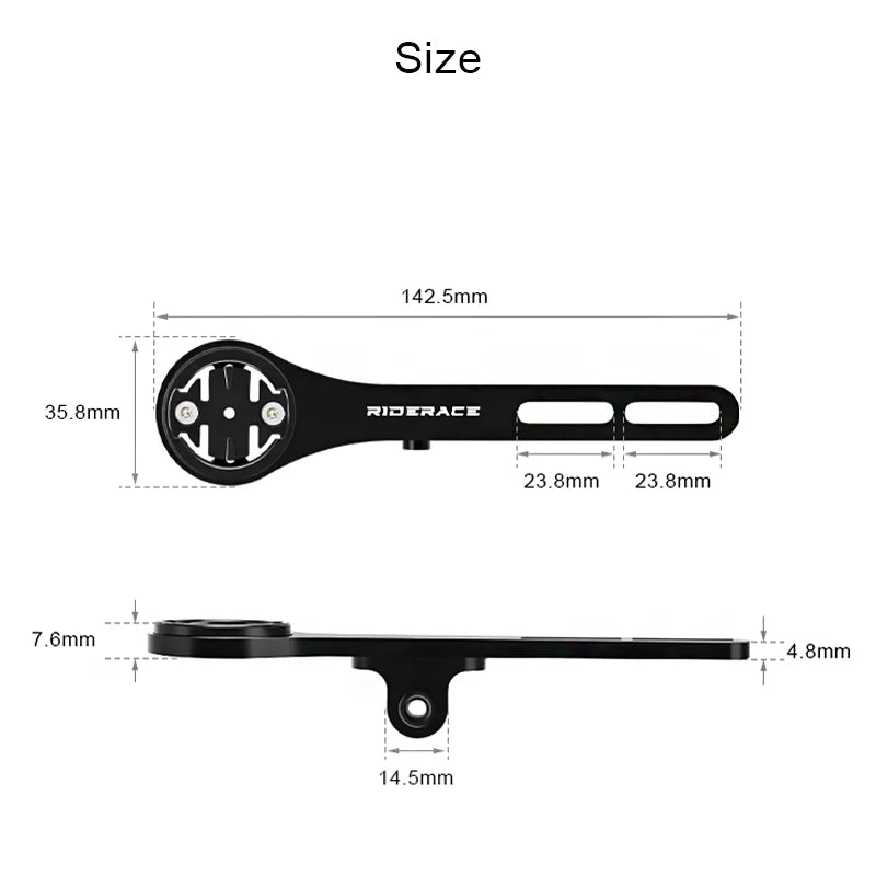 Bike Computer Holder Aluminum Alloy For Garmin GPS Gopro Sports Cam Flashlight Stand Bicycle Stopwatch Speedometer Mount Bracket