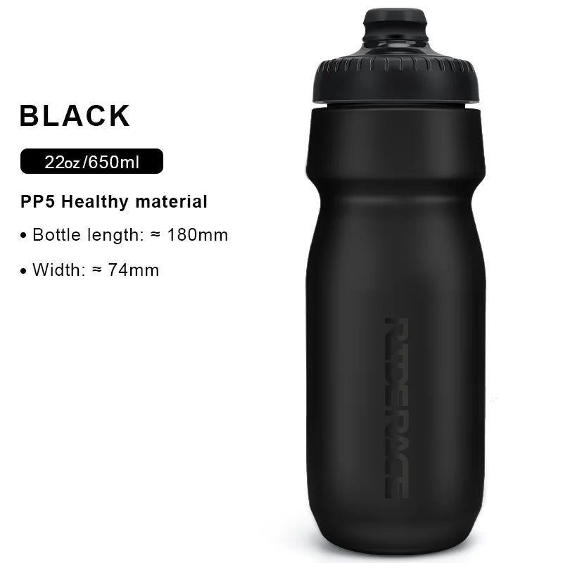 550/650ML Bike Water Bottle High-Quality PP5 Taste-Free Outdoor Sports Large Capacity Squeeze Bicycle Kettle Cycling Drink Cup