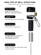 Bicycle Bell Curved Handlebar Plug Bell Road Bike Bell Horn Copper Safety Cycling Warning Alarm Clear Loud Sound Retro Horn