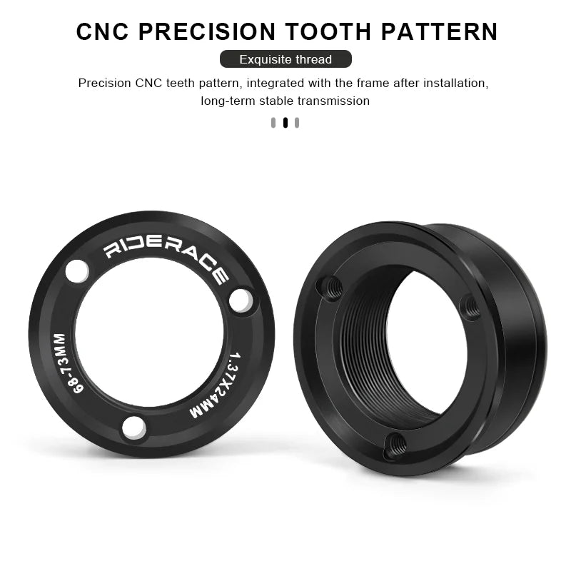 Bike Bottom Bracket Conversion Kit Bicycle Eccentric Bottom Bracket Bb68-73mm Adjustable American To Euro Cycling Crankset Part