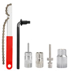 Bicycle Repair Tool Kits Flywheel Removal MTB Chain Breaker Cutter Crank Puller Cassette Bracket Extractor Bike Repair Tool Sets