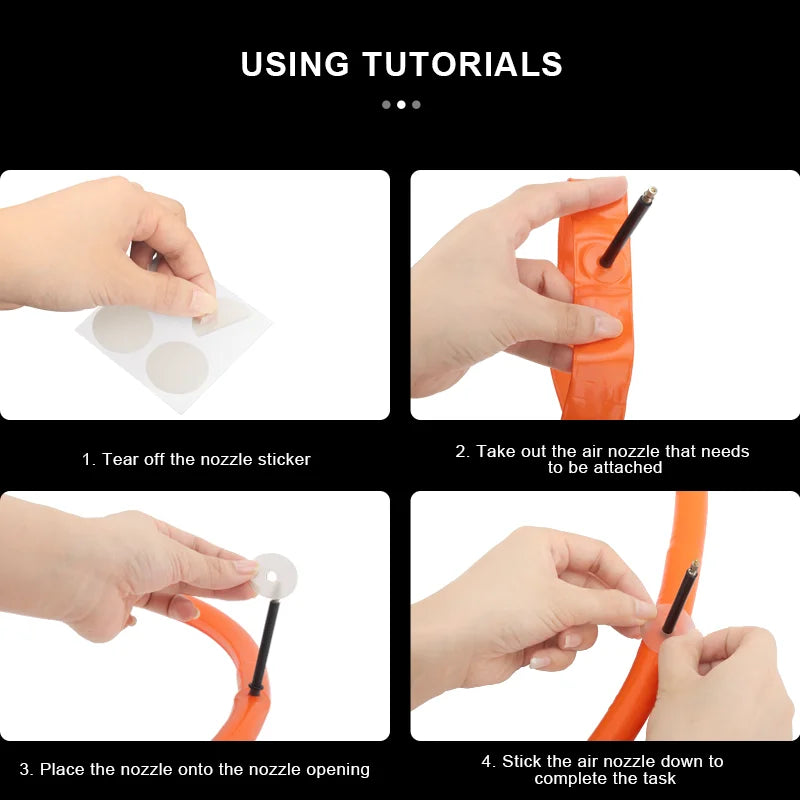 10Pcs Bicycle Valve Protective Sticker Presta Mountain Road Bike Valve Tube Tire Gasket Rim Gas Air Nozzle Glue Sealing Pad