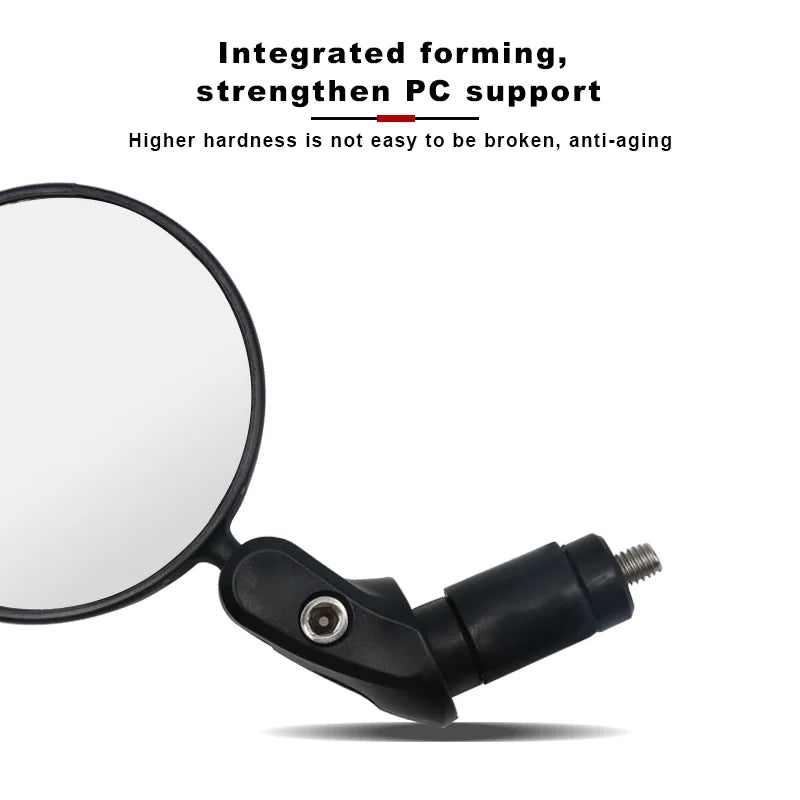 Bicycle Rearview Mirror Bar End Mirror 360° Rotating Adjustable Wide-Angle Clear Bike Handlebar Rear View Mirrors Reflector