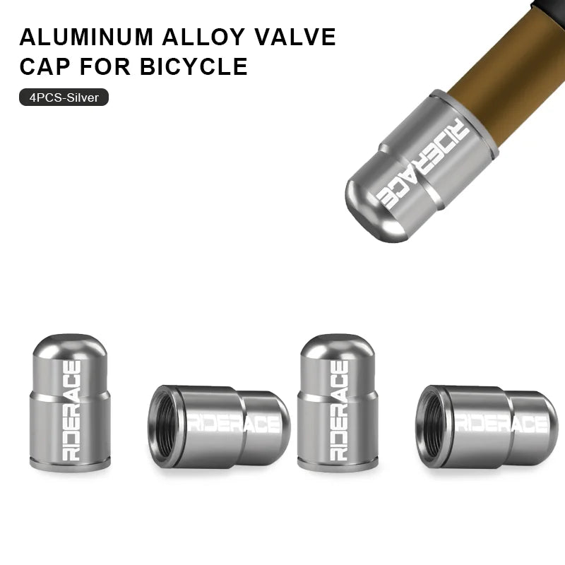 Bike Tire Valve Caps Waterproof Dustproof Aluminum Alloy Ultralight MTB Road Bicycle Tyre Gas Nozzle Cover For Av Schrader Valve
