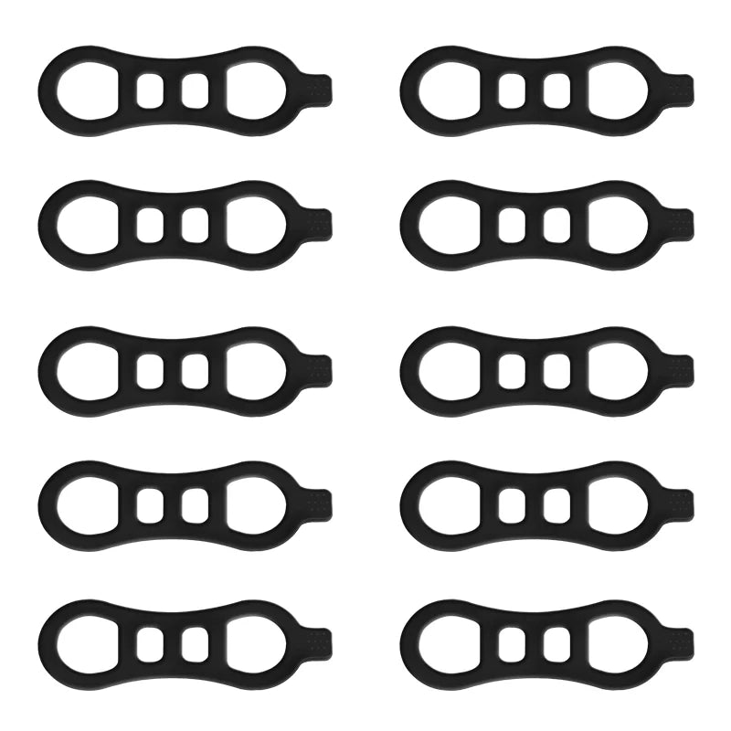 5/10Pcs Bicycle Front Light Torch Fixing Band Bike Light Torch Holder Bungee Stretch Rubber Straps Cycling Handlebar Light Strap
