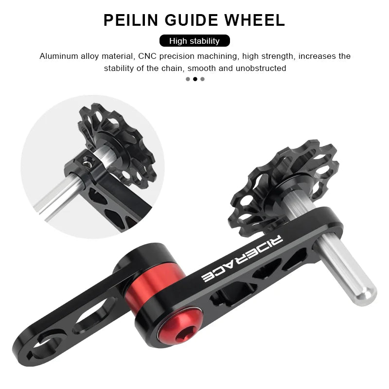 Bicycle Single Speed Chain Tensioner Rear Derailleur Aluminum Alloy MTB Bike Chain Stabilizer Chain Guide Cycling Accessories