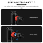 Mini Bike Pump Aluminum Alloy Portable Hand Tire Tube Inflator For Schrader Presta Valve AV FV MTB Road Bicycle CO2 Air Pump