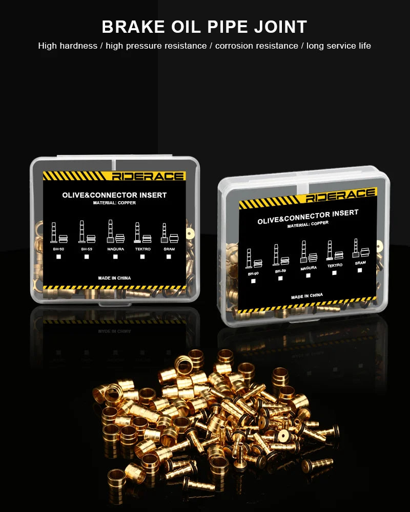 50 Set Bicycle Brake Olive Alloy Bike Hydraulic Disc Brake Needle Olive Connect Inserts For SHIMANO BH90 BH59 SRAM MAGURA TEKTRO