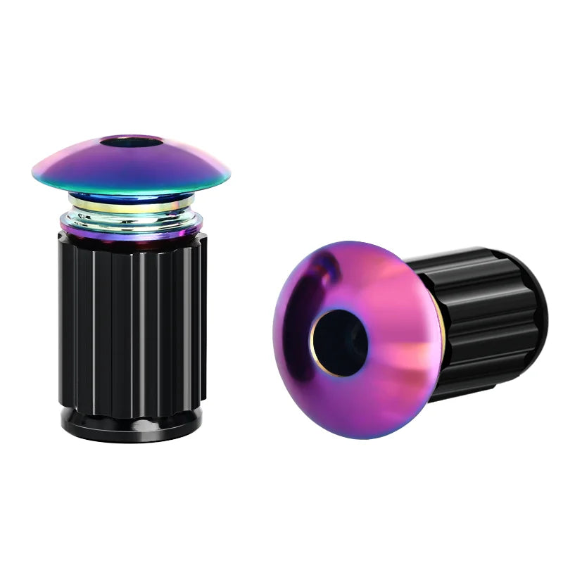 1 Pair Bike Handlebar End Plugs Multi-Color Aluminum Alloy Mountain Road Bicycle Handlebar Grips Plugs Caps MTB Accessories