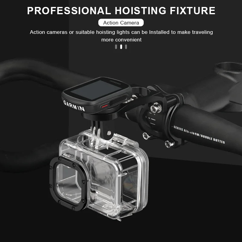 Bicycle Computer Camera Holder Aluminum Alloy Bike Handlebar Mount Stopwatch Speedometer Bracket For Garmin Edge Bryton Cateye