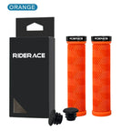 Bicycle Handlebar Grips Non-Slip Shockproof Comfortable Rubber Mountain Bike Handlebar Cover Ergonomic MTB Cuffs Lock On Ring