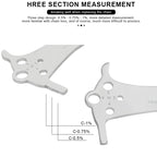 Bicycle Chain Wear Indicator Ruler Stainless Steel MTB Road Bike Chain Gauge Measurement Checker Repair Tool Replacement Tool