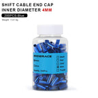 200Pcs Cnc Bike Derailleur Cable Housing End Cap Aluminum Alloy Bicycle Brake Cable Housing Cover Cycling Shift Line Cover