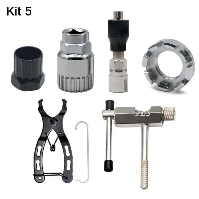 Bike Repair Tool Kits Chain Breaker Cutter Mini Chain Link Magic Buckle Pliers Crank Puller Outdoor Cycling Maintenance Tools
