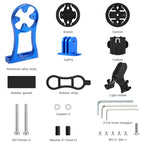 Bicycle Computer Camera Holder Aluminum Alloy Bike Handlebar Mount Stopwatch Speedometer Bracket For Garmin Edge Bryton Cateye