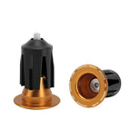 1 Pair Bike Handlebar End Plugs Aluminum Alloy Mountain Road Bicycle Handlebar End Cap Multi-color Cycling Handlebar Accessories