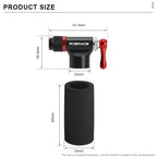 CO2 Pump For Bicycle Schrader Presta Adapter Aluminum Alloy Bike Tire Tube Pump With Insulated Sleeve Mini Lightweight Portable